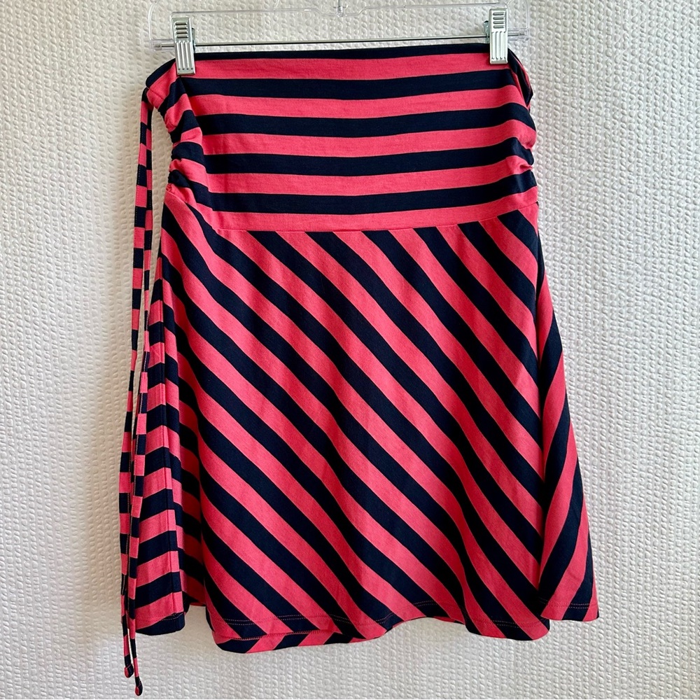 Patagonia Pink and Black Striped Skirt
